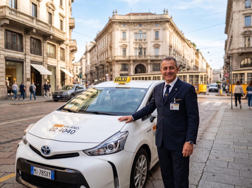 Tassista professionista a Milano